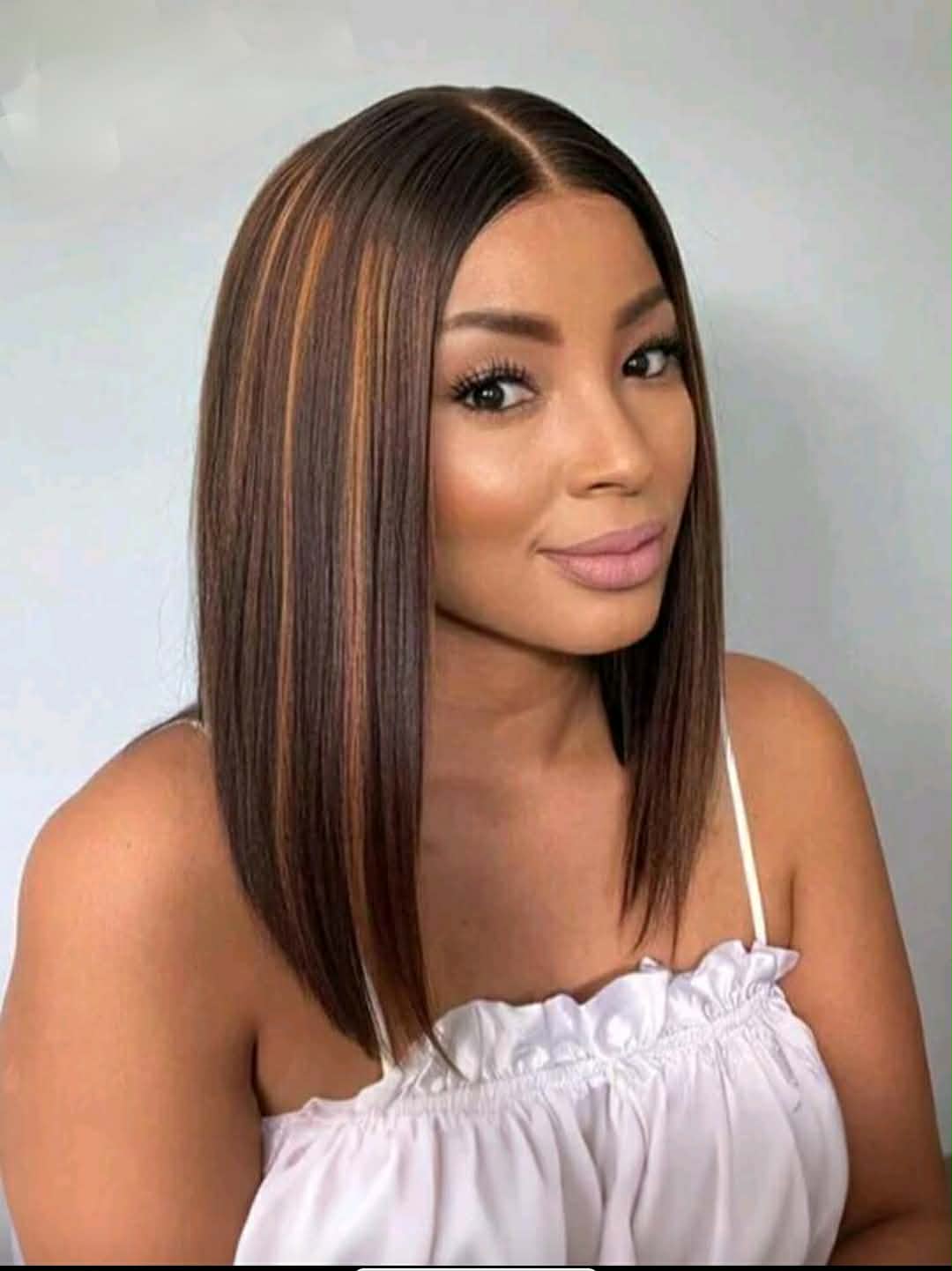 Caramel Highlight Bob