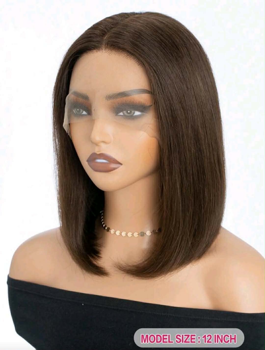 Dark Brown Bob · 12 inch